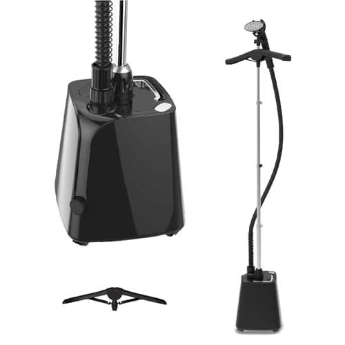 SteamOne H18B - Steamer Professionale 1800W - Stiratrice Verticale con piastra Acciaio Inox, Ferro da Stiro Vapore continuo, Asta telescopica, Serbatoio 1,8L, Accessori inclusi - Alta Qualità