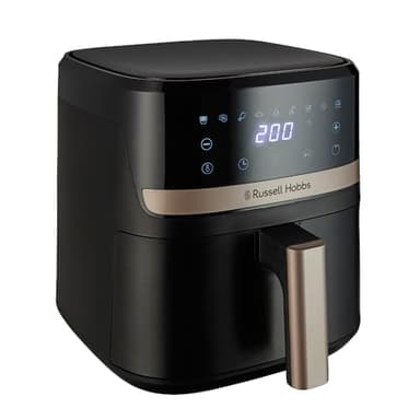 Russell Hobbs Friggitrice ad Aria 4,3L, Rapida, (Case Piccole, 9 Programmi) Satisfry (Lavastoviglie ok, 200℃, senza Olio, Touchscreen, Mantenere caldo, Arrostire, Panificare, Grigliare) 27610-56