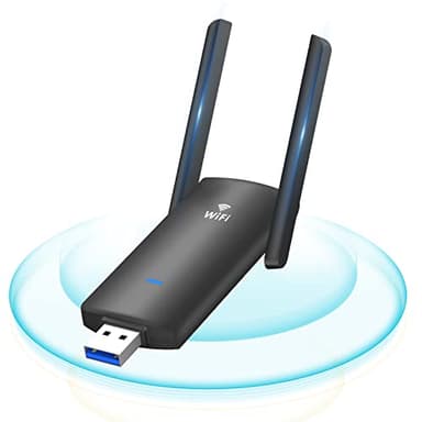 Chiavetta WiFi USB, Antenna WiFi USB, USB WiFi Adattatore ad Alta Velocità 1300Mbps Dual Band 2.4G&5G, Scheda di Rete USB per PC/Desktop/Laptop, per Windows7/8/8.1/10/Mac 10.9~10.15
