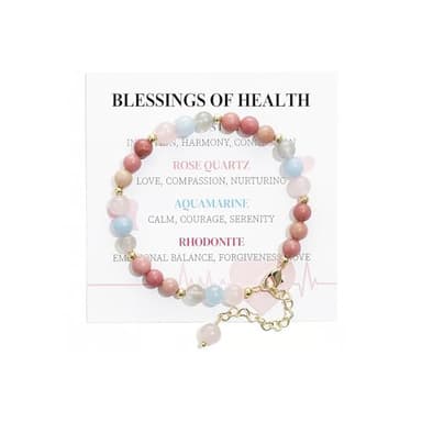 Emibele Regali di Gravidanza per le Mamme in Attesa, Bracciale di Cristallo per la Prima Mamma, Bracciali di Pietre Curative per le Future Mamme, Bracciale Spirituale per la Gravidanza,Gioielli Regalo