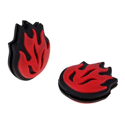 Perfeclan Corde per Ammortizzatori a Vibrazione con Racchetta da Tennis in Silicone 2X, Rosso