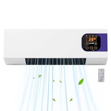 Condizionatori d'aria per camera,Condizionatore d'aria per camera da letto Climatizzatori a parete da 2000 W con telecomando Scaldino invernale dispositivo di raffreddamento multifunzional