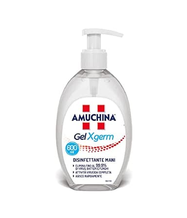 AMUCHINA Gel Mani Disinfettante, Trasparente, 1 pezzo (Confezione da 1)