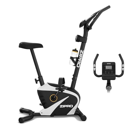 Zipro Cyclette Beat RS, Fitness Bike Ergometrico, Trainer Magnetico per Bicicletta, Ergometro fino a 120 kg, Bici da Interno, Cyclette per Allenamenti Domestici, Batteria Operata