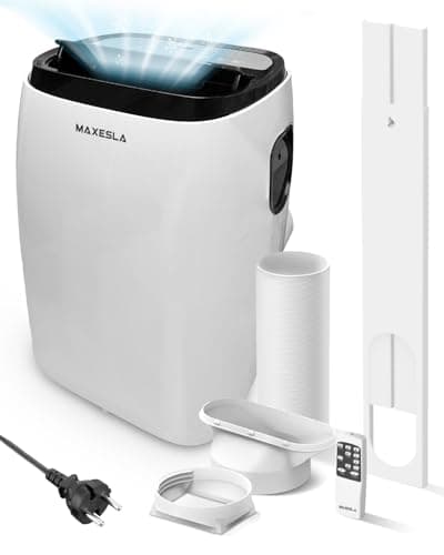 Maxesla 14000 BTU/H Condizionatore Portatile con Display Digitale, Portable Air Conditioner Velocità del vento in terza marcia 440m³/h, con Ruote, per Camere, Ufficio, Casa