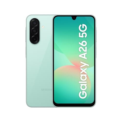 SAMSUNG Galaxy A26 5G, Smartphone con Funzioni intelligenti, 3 anni di Garanzia del produttore, Display Super AMOLED 6.7”, 8GB RAM, 256GB, 5.000 mAh, memoria espandibile, Mint [Versione Italiana]
