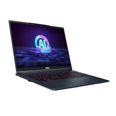 MSI Stealth 16 AI Studio A1VHG-038IT, Notebook Gaming, 16" 16:10 UHD+ MiniLED 120Hz, Intel Core Ultra 9 185H, Nvidia RTX 4080 GDDR6 12GB, 1TB PCIe4, DDR5 32GB, WiFi 7, Win11 Pro [Layout/Garanzia ITA]