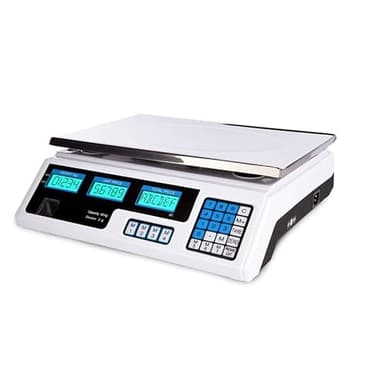 YASTA Bilancia Cucina Digitale LED Elettronica Pesa alimenti Professionale Da Banco da 5gr a 40 KG Pesa Pacchi Cassette Frutta Memoria prezzi Tasto Tara Batteria ricaricabile Portatile