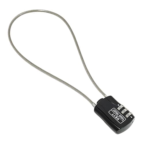 EuAcesry Lucchetto Retrattile, Lucchetto Antifurto Casco Moto, Lucchetto a Filo con Chiave, 41CM Lucchetto con Cavo Codificato Compatto per Casco Moto, Bici, Valigia Treno, Scooter, Sci Snowboard