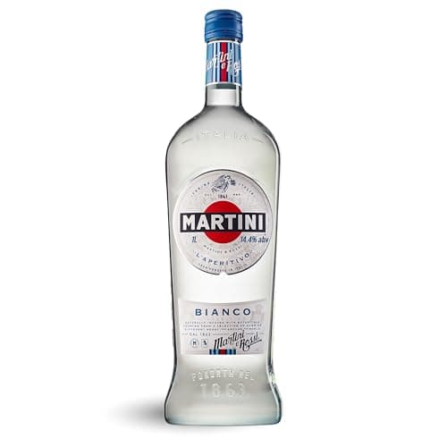 MARTINI Bianco Vermouth Aperitivo, 14,4% ABV, 100cl / 1L, Vermouth Italiano Infuso con Erbe Aromatiche e Fiori