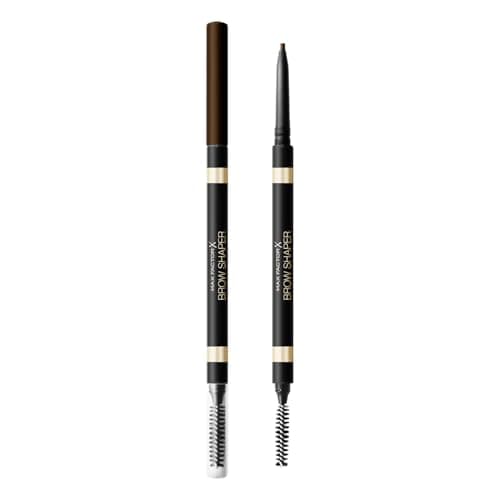 Max Factor - Matita Sopracciglia Brow Shaper con Punta automatica e Pettinino - 030 Deep Brown - 1 g