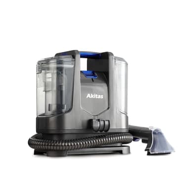 Akitas X6 Lavatappeti Portatile, Pulitore Macchie e Tappezzeria, per Divano, Tappeti, Auto, Scale e Animali Domestici, 400W, 70dB, Compatto, Grigio