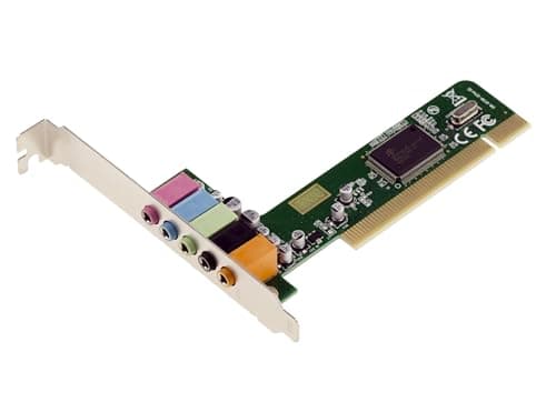 KALEA-INFORMATIQUE Scheda audio 4.1 su slot PCI - 4 canali - Micro altoparlanti anteriori e posteriori con chipset CMI8738