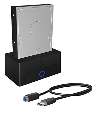 ICY BOX IB-1122-U3 SSD e hard disk docking station USB 3.0, SATA 2.5" e 3.5", nero