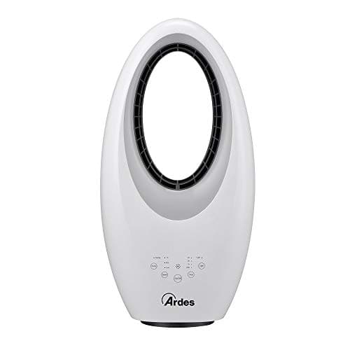 ARDES | AR5BL1 Ventilatore Senza Pale Potente e Silenzioso Ventilatore con Telecomando Luce Notturna Led Comandi Touch e Timer Modello Muna Bladeless
