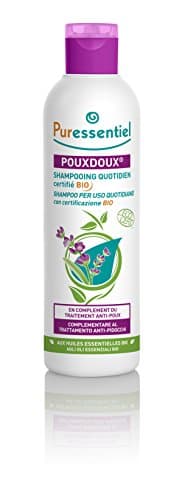 Puressentiel Pouxdoux Anti Pidocchi Shampoo, Risana il cuoio capelluto e rimuovere lendini e pidocchi morti, 200 ml