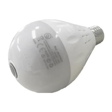 A2ZWORLD Telecamera Wi-Fi a Lampadina con attacco E27, Videocamera 360° + Full HD 1080p, Videosorveglianza di Sicurreza Interno con Sensore di Movimento
