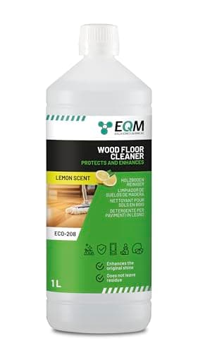 EQM - ECO-208 - Detergente Lucidante per Pavimenti in Legno, Parquet e Laminato - 1L - Pulisce, Protegge e Idrata - Adatto per Superfici Delicate - Profumo delicato e rinfrescante