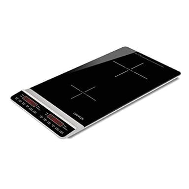 G3 Ferrari G10139 Dinamiko Deep Piastra ad Induzione Doppio Verticale, Design Slim 50cm, Timer 3 ore, 3100 W, Vetro, Regolazione potenza, Comandi Soft-touch