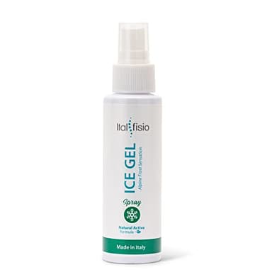 ITALFISIO Ice Gel Spray Rinfrescante Antinfiammatorio - Effetto Ghiaccio per Dolori Muscolari, Articolari e Distorsioni - Sollievo per Gambe Gonfie e Piedi - Migliora il Drenaggio dei Liquidi 100ml