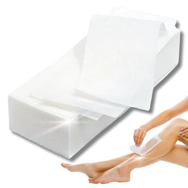 LALILL Strisce in Pile 100 Pezzi - per la Depilazione con Cera Calda e Pasta di Zucchero Epilatoria Viso - per Corpo