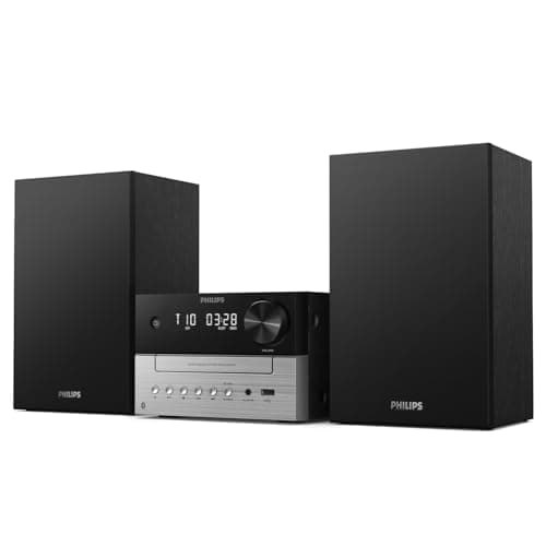 Philips TAM3505M2 Sistema Micro Hifi, con Bluetooth, lettore CD, USB, Radio FM e DAB Auracast, 85% materiale PCR
