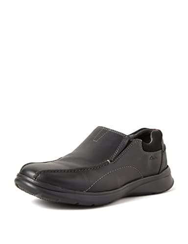 Clarks Cotrell Step, Mocassini Uomo, Nero (Nero Black Oily Lea), 43 EU