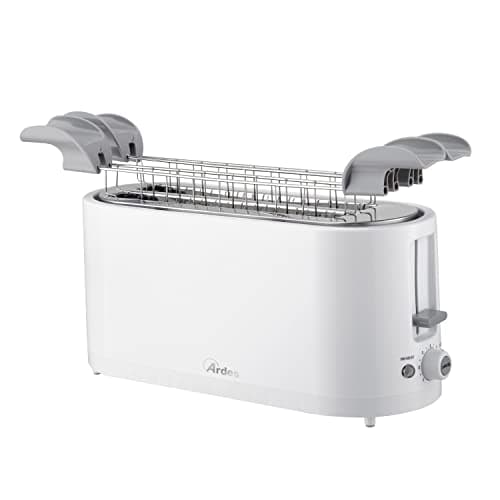 ARDES - ARTOAST02 TOSTO SLEEK PLUS Tostapane con Pinze per Toast Farciti - 2 Timer per 7 Tostature - Tostapane con Pinze 4 Fette EXTRA + Raccoglibriciole Removibile e Avvolgicavo