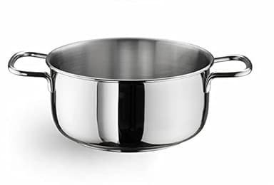 PINTINOX Prima Collection Ecoline Casseruola 2 Manici Acciaio Inox Nichel Free Induzione Diametro 24 cm