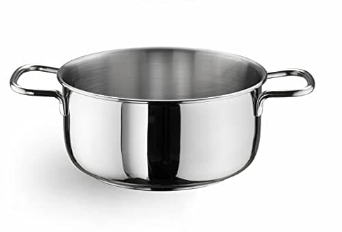 Prima Collection Ecoline Casseruola 2 Manici Acciaio Inox Nichel Free Induzione Diametro 18 cm