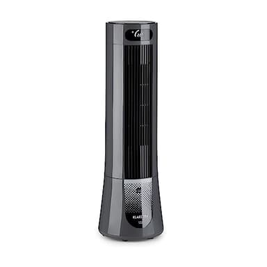 Klarstein Condizionatore Portatile Senza Tubo 45W, 5in1, Umidificatore, Climatizzatore Portatile Silenzioso con Night Mode, Ventilatore Aria Fredda, Raffrescatore d’Aria 132m³/h, Serbatoio da 7L