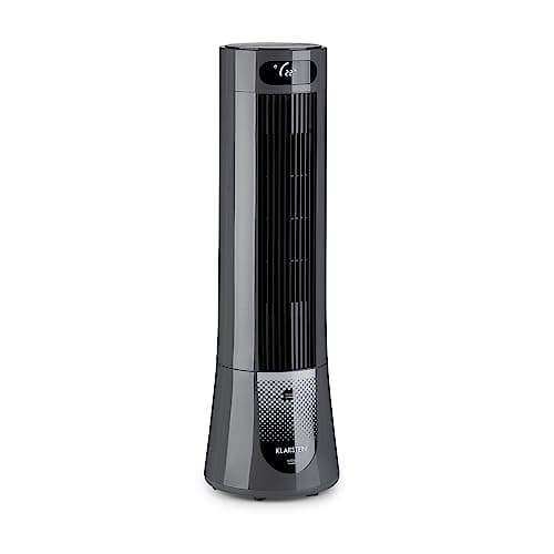 Klarstein Condizionatore Portatile Senza Tubo 45W, 5in1, Umidificatore, Climatizzatore Portatile Silenzioso con Night Mode, Ventilatore Aria Fredda, Raffrescatore d’Aria 132m³/h, Serbatoio da 7L