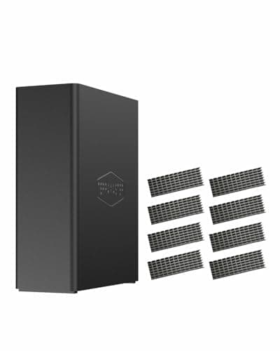 TERRAMASTER F8 SSD NAS Storage -Server NAS 8Bay All SSD con CPU N95 QuadCore, 8GB DDR5 RAM, Porta 10GbE, Archiviazione di rete Potente e di Dimensioni Palmari (Diskless)