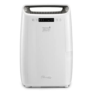 De'Longhi Tasciugo AriaDry Multi Deumidificatore DEXD214RF, Deumidificatore Portatile con Filtrazione a 3 Azioni, Funzione Asciugatura, Umidificazione 14L/Giorno, R290, Serbatoio Removibile, Bianco
