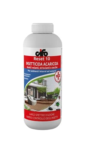 CIFO INSETTICIDA CONCENTRATO 1LT RESET10 per Lotta alle ZANZARE, Insetti Volanti STRISCIANTI E ZECCHE