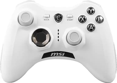 MSI FORCE GC30 V2 BIANCO Wireless PC Gamepad Controller - 2.4 GHz, batteria Li-Ion 600mAh, coperture D-Pad sostituibili, due motori a vibrazione, USB 2.0 - cablato/wireless