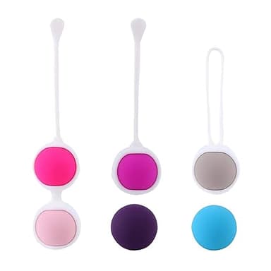 xocome Sfere da allenamento per pavimento pelvico, per donne, set di allenamento – palline in silicone per il controllo delle vesciche ed esercizi per il pavimento pelvico