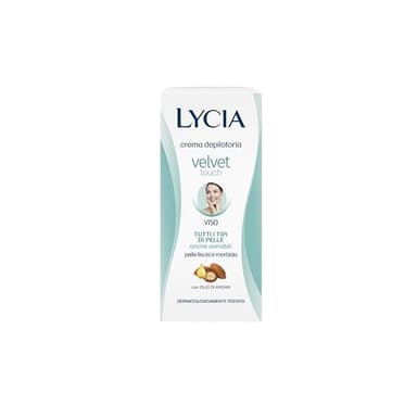 Lycia - Crema Depilatoria Donna Viso, Velvet Touch, Con proteine della seta, 50ml