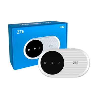 Modem WiFi portatile ZTE U10 N300Mbps 4G LTE Cat4, display su schermo, con SIM, router 4G conveniente, batteria ricaricabile, facile da usare, configurazione semplice