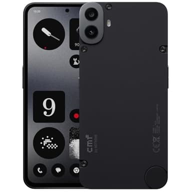 CMF Phone 1 8+128GB - Smartphone con fotocamera posteriore Sony da 50 MP con Ultra XDR, Display Super AMOLED da 6,67 pollici e Nothing OS 2.6, Nero, Non supporta eSIM