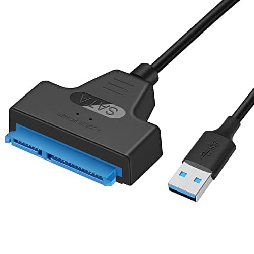 Cavo dati da SATA to USB Adattatore da USB 3.0 a disco rigido,Compatibile con dischi esterni e interni SSD/HDD da 2,5 pollici Supporto per sistemi operativi Windows, Mac e Linux