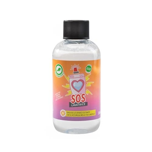 SOS LAVATRICE - Cura lavatrice 250ml – Elimina odori, sporco e calcare dalla lavatrice