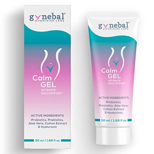 GYNEBAL CALM Gel Intimo con PREBIOTICI – Gel Idratante per Secchezza Vaginale, Prurito e Disagio – Supporta la Flora Vaginale – Per Uso Esterno da Donne (50 ml)