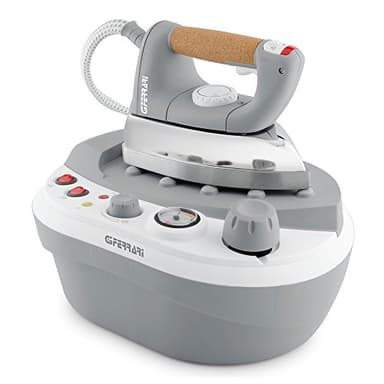 G3 Ferrari G40001 Sistema Stirante Professionale, Ferro da stiro, 2200W, 3 Bar, 30-60 g/min, Regolazione temperatura, Capacità1,2 Litri, Grigio/Bianco