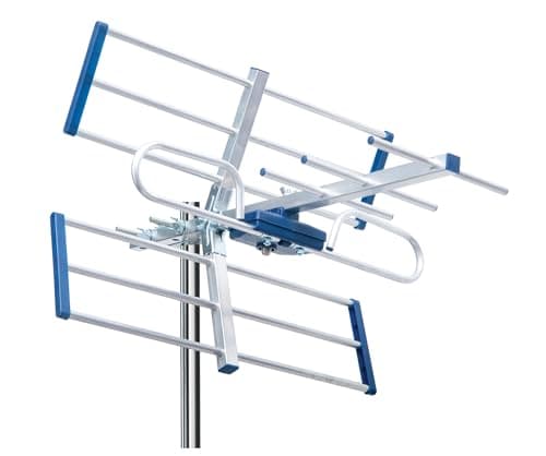EDISION YAGI 8db Antenna TV Digitale Terrestre UHF 21-48 esterno, con filtro 5G LTE, per Ricezione il segnale Digitale Terrestre DVB-T/T2, Frequenze 470-694Mhz, Lunghezza 47cm, LTE700, Blu