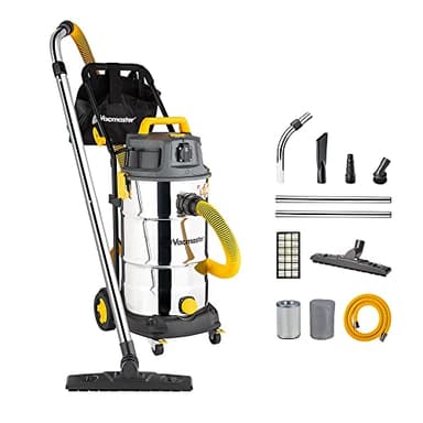 Vacmaster VK1638SWC 1600W 38L Aspiratori Solidi e Liquidi industriale Aspirapolvere con HEPA 13 Filtrazione