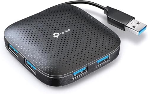 TP-Link UH400 Hub USB 3.0 -4 in 1, 4 Porte, Sdoppiatore, Multipresa Portatile, 4 Indicatori LED, Design con Cavo Pieghevole, Ultra Compatto, Adattatore per Windows, Mac OS X, Linux