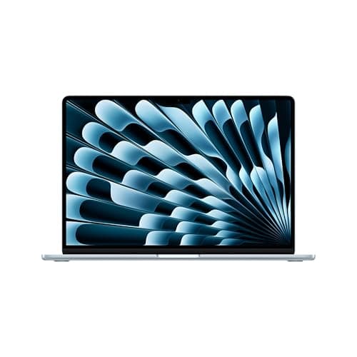 Portatile Apple MacBook Air 15" con chip M4 (2025): progettato per Apple Intelligence, display Liquid Retina da 15,3", 16GB di memoria unificata, 256GB di archiviazione SSD, Touch ID; Celeste