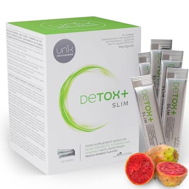 Liver Detox Fegato Drenante Detox Depurativo + Antiossidante + Migliora la Digestione con Cardo Mariano + Carciofo + Cactinea + Zenzero + Semi Uva - Supporto Equilibrio Corpo Benessere - 20 Stick