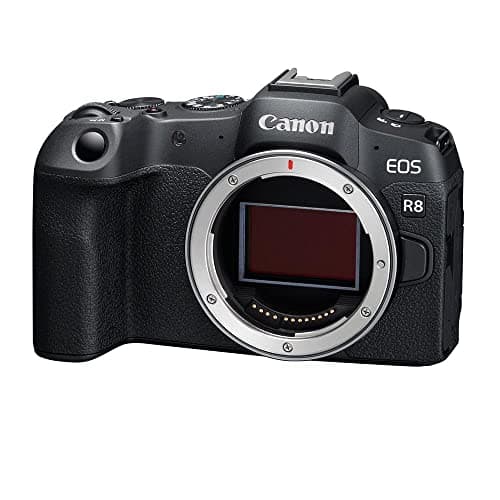 Canon Fotocamera mirrorless EOS R8 Full-Frame da 24,2 MP, registrazione video Full HD 4K, colore nero